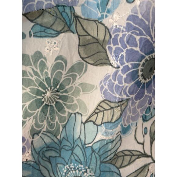 Kim Rogers Women's Size Small Sleeveless Top Blouse lavender with eyelets - Picture 2 of 9